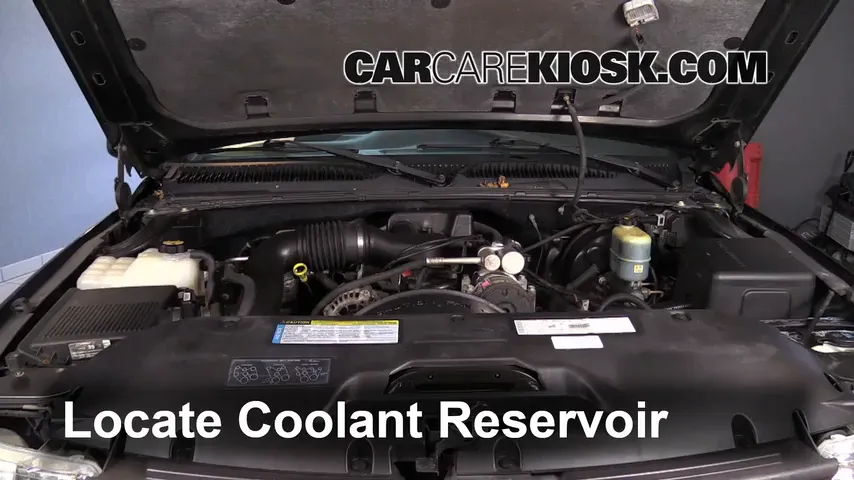 2000 Chevrolet Silverado 1500 4.3L V6 Standard Cab Pickup (2 Door) Coolant (Antifreeze) Check Coolant Level